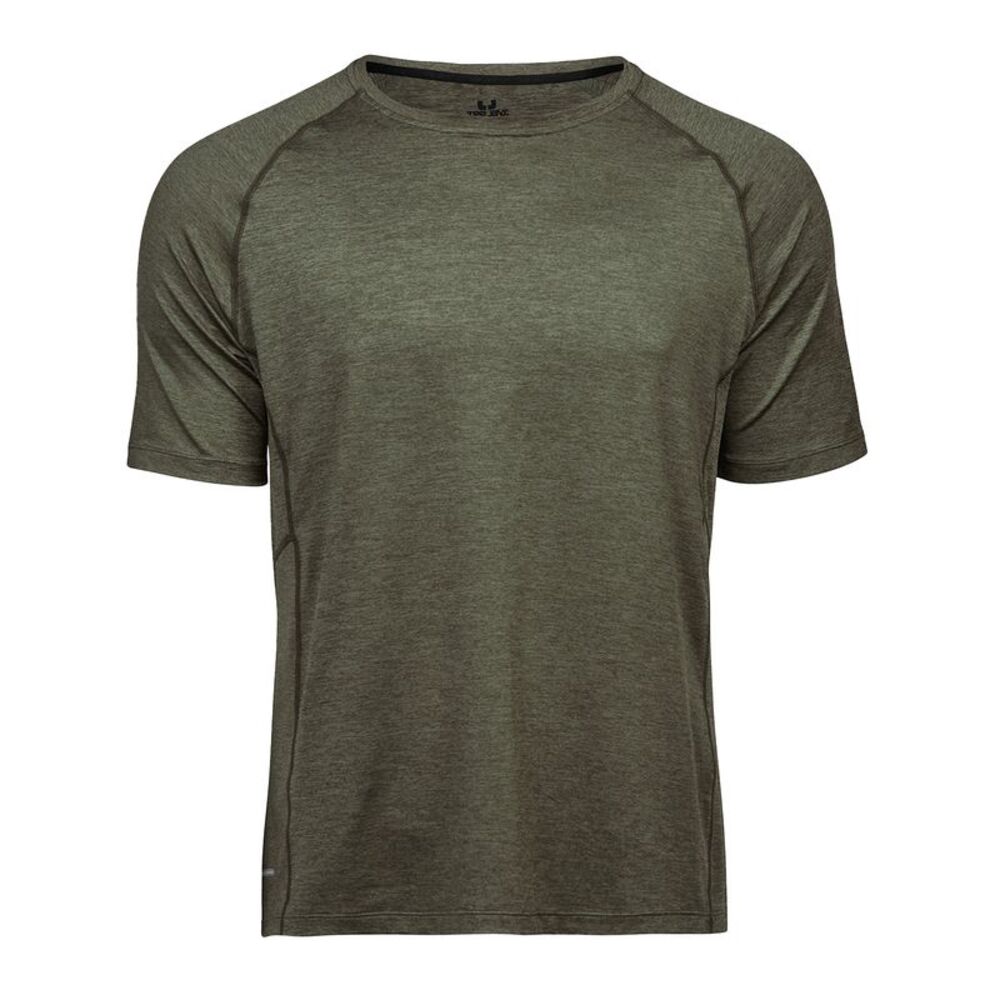 Tee Jays Mens CoolDry T-Shirt / Olive Melange